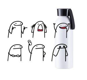 BOTELLA FLORK MEME DISEÑO COMIC 750 ML