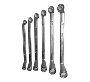 Llave Doble Punta Corona/corona Curva 6pcs 8-19mm Plateado