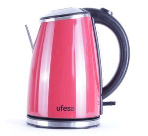 Hervidor Ufesa HA1274E Inox Rojo 1,7 Lts