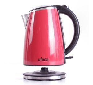 Hervidor Ufesa HA1274E Inox Rojo 1,7 Lts