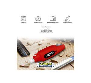 Mini Torno Nappo 12000rpm Con 60 Accesorios Maletin Loi