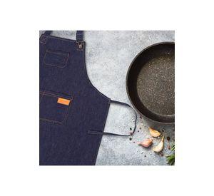 Pechera Delantal Mezclilla Jeans Cocina Asados
