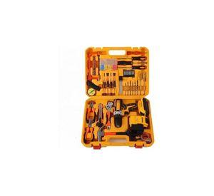 Taladro Destornillador Inalámbrico Con Kit Herramientas 28w Color Amarillo Frecuencia 59-80