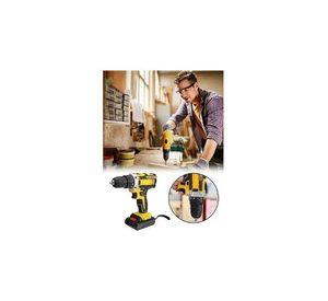 Taladro Destornillador Inalámbrico Con Kit Herramientas 28w Color Amarillo Frecuencia 59-80