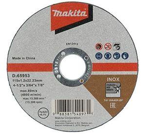 Disco corte 115x1.2x22.23 AC INOX WA46R Makita D-65953