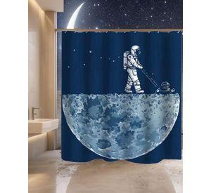 Cortina de Baño Tela Género + Forro Impermeable c31
