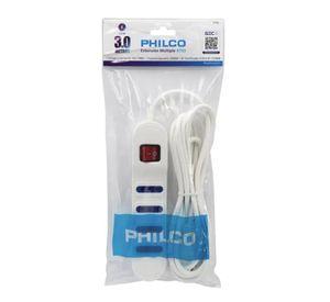 Alargador Eléctrico Philco 1430B 3 Mts 4 Pos Blanco