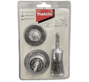 Set de gratas toma 1/4 para taladro 3 unidades Makita D-66070