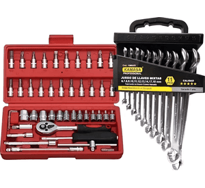 Set Llave Punta Corona Y Juego Dados Herramientas Mecanicas
