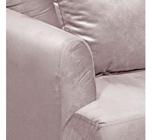 Poltrona  1c York  felpa  gris 75x55x92 cm