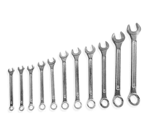 Juego Llave Punta Corona 11pcs Combinada 6 A 19mm Cromado