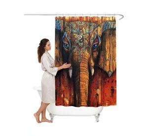 Cortina de Baño Tela Género + Forro Impermeable c05
