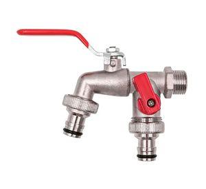 Llave De Jardín Con Doble Salida 1/2 Grifo De Válvula