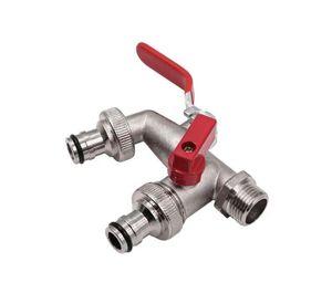 Llave De Jardín Con Doble Salida 1/2 Grifo De Válvula