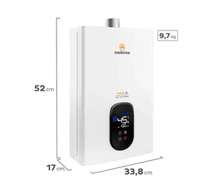 Calefont Gas Licuado 10 Litros Tiro Forzado Forced 10 Eco