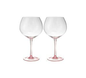 SET 2 COPAS APERITIVO GLASSO ROSADO