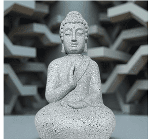 Buda Meditación Buda Meditando Figura Decorativa Adorno G