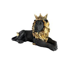 Figura León Acostado Estatua Coleccionable Decoración Jhn