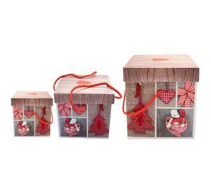 SET DE 3 CAJAS NAVIDEÑAS.