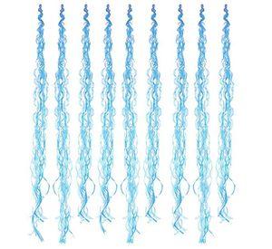 DECO COLGANTE CREPE 10 PCS CELESTE CREMA X1 UNI