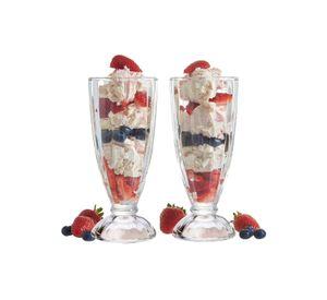 Set 6 Copas Postres Milkshake Vidrio 369 ML