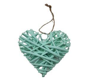 Set 5 Corazon Mimbre Corazon Colgante Hogar Nordico Lau