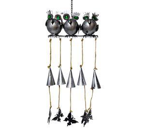 Adorno Decorativo Colgante Campanilla Viento Búhos Jhn