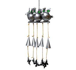Adorno Decorativo Colgante Campanilla Viento Búhos Jhn