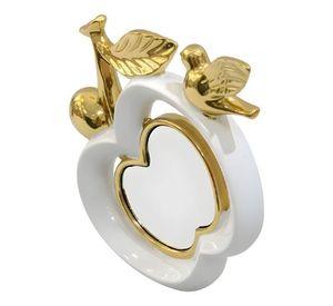 Figura Decorativa Adorno Diseño Pájaro Espejo Manzana Jhn