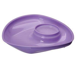 Plato con base succión morado Vital Baby