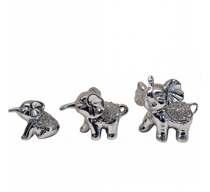 Estatuas Elefantes Familia Elegante Moderno 3 piezas Jhn