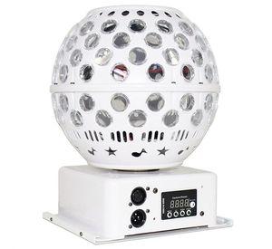 Bola Cristal Giratoria LED Sonido Estroboscópica Fiesta Lau