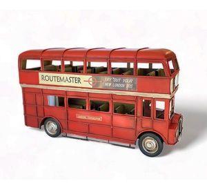 Bus Inglés A Escala, Decoración Vintage En Fierro, colección.