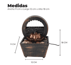 Fuente De Mesa Cascada De Agua Feng Shui Estilo Paris