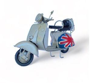 Moto Vespa A Escala, Colección Decoración Vintage, Inglesa