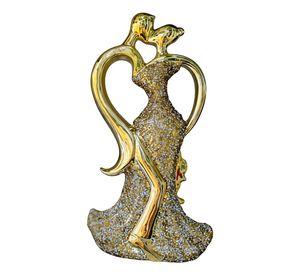 Estatua Adorno Pareja Abstracta Figura Decorativa Jhn