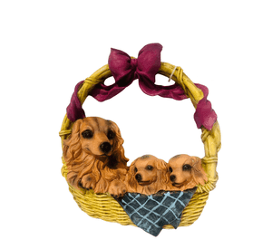 Figura Decorativa Colgante 3 Perritos 30cm