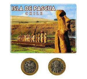 Pack 4 Imán Cerámica Isla de Pascua