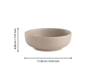 Cuenco decorativo KALININ cerámica Beige 4x 11 diámetro