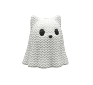 Figura estilo tejida Gato Fantasma