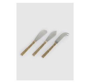 Set Cuchillos Bicolor Plateado