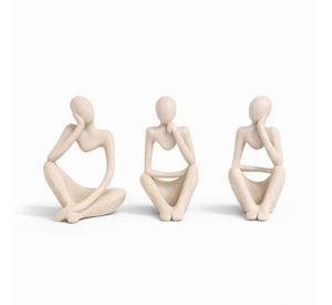 Figuras Decorativas Adornos Tipo Escultura Trilogía Del Silencio