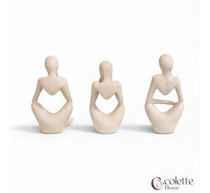 Figuras Decorativas Adornos Tipo Escultura Trilogía Del Silencio