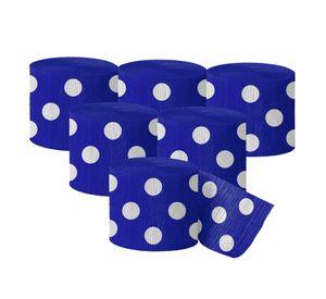 FESTON X 6 POLKA NEGRO 5CM X 10MT X1 UNI