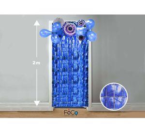 CORTINA METALICA CUADRITOS 1 X 2M AZUL