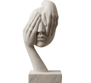 Figura Decorativa Prints Patro - Rostro Velado Surrealista