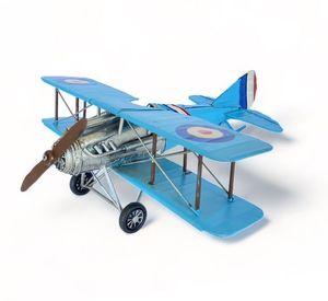 Avión A Escala, Aviones de Colección, Biplano Decoración Vintage.