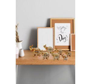 Estatua Decorativa Familia Elefante Animales 7 Piezas Jhn