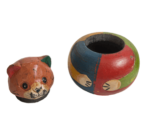 Set de 3 cajas gatos madera