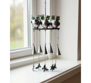 Adorno Decorativo Colgante Campanilla Viento Búhos Jhn